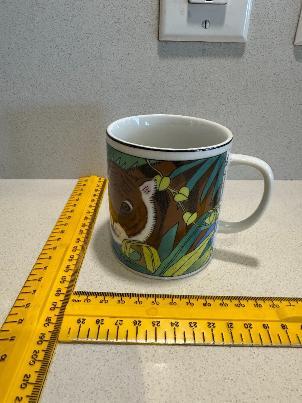 Vintage San Diego Zoo Endangered Tropical Rain Forest Coffee Mug JILL GOTSCHALK
